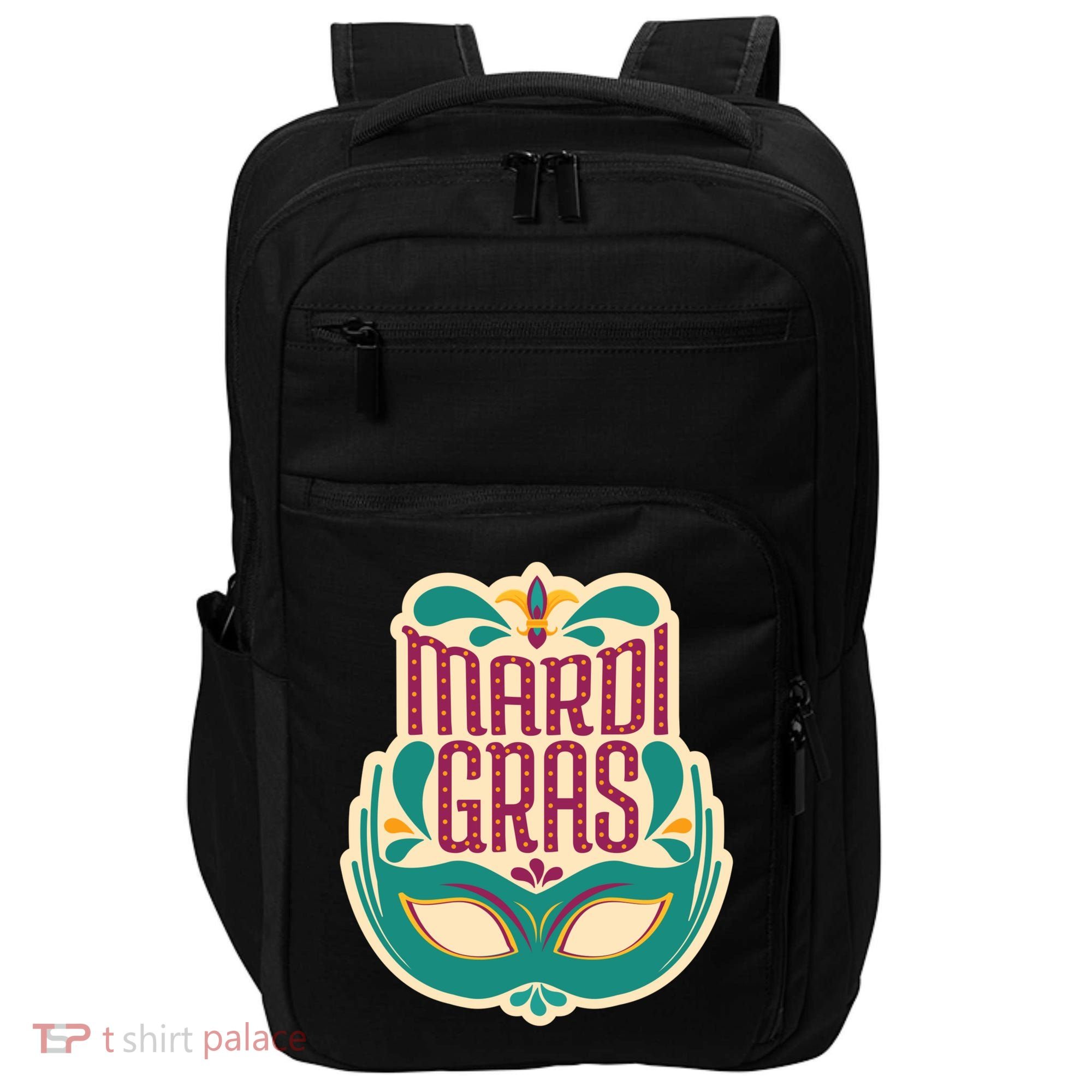 Mardi Gras Mask Impact Tech Backpack