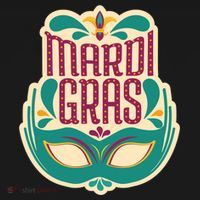 Mardi Gras Mask Impact Tech Backpack thumb 2