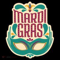 Mardi Gras Mask Button thumb 1