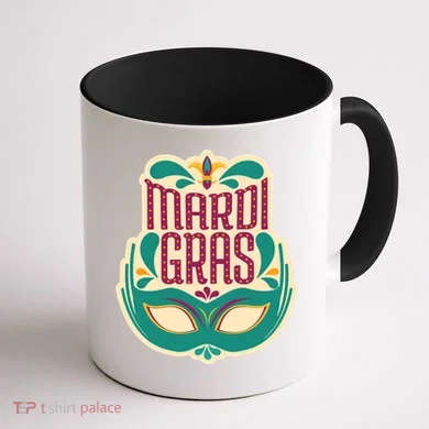 Mardi Gras Mask Coffee Mug back