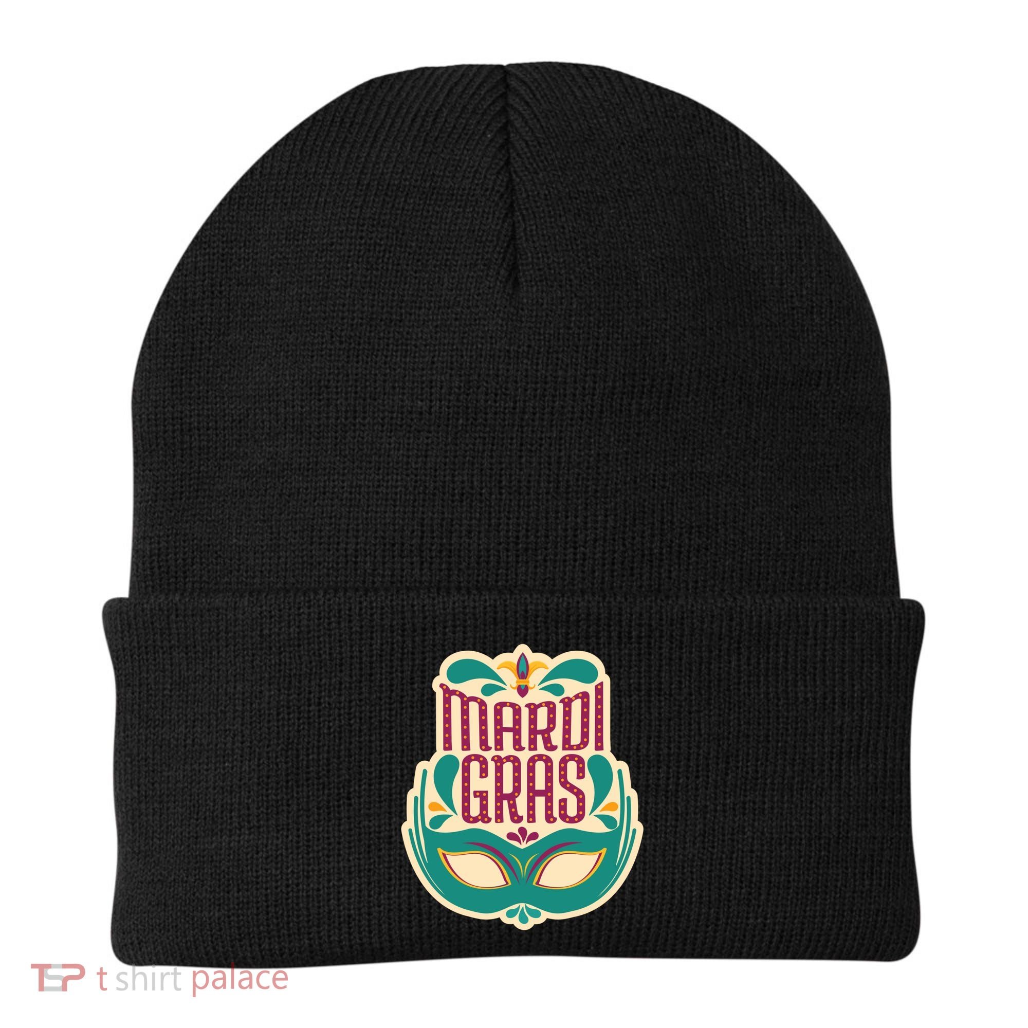 Mardi Gras Mask Beanie