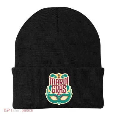 Mardi Gras Mask Beanie