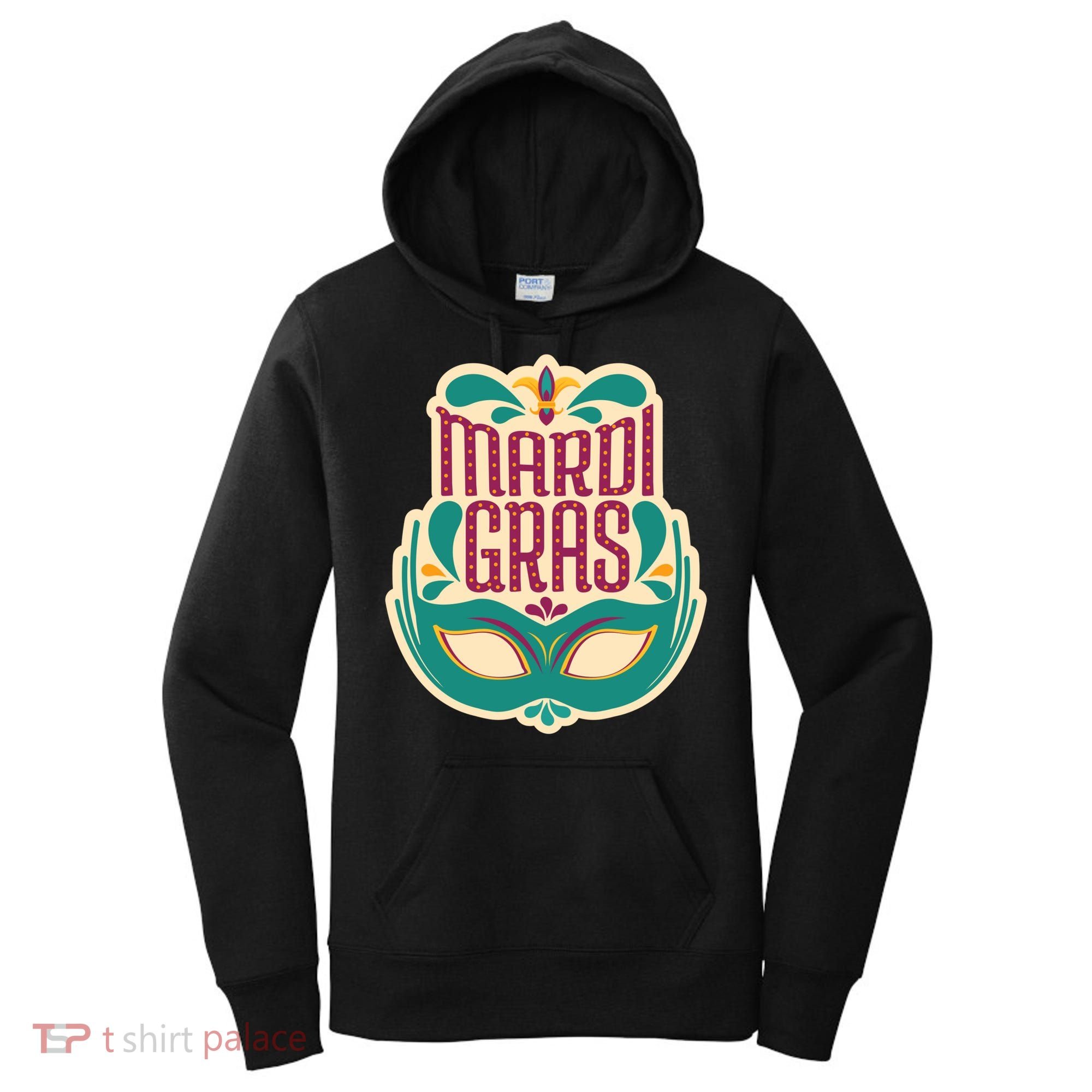 Mardi Gras Mask Women's Hoodie