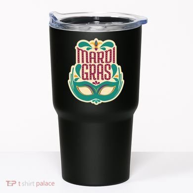 Mardi Gras Mask Tumbler