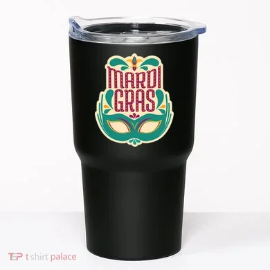 Mardi Gras Mask Tumbler