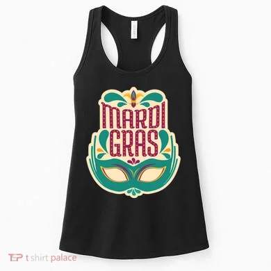 Mardi Gras Mask Women's Tank Top