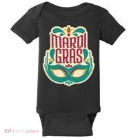 Mardi Gras Mask Baby Bodysuit thumb 0