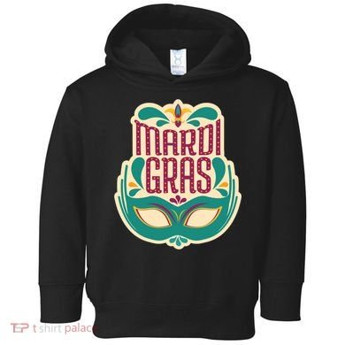 Mardi Gras Mask Toddler Hoodie