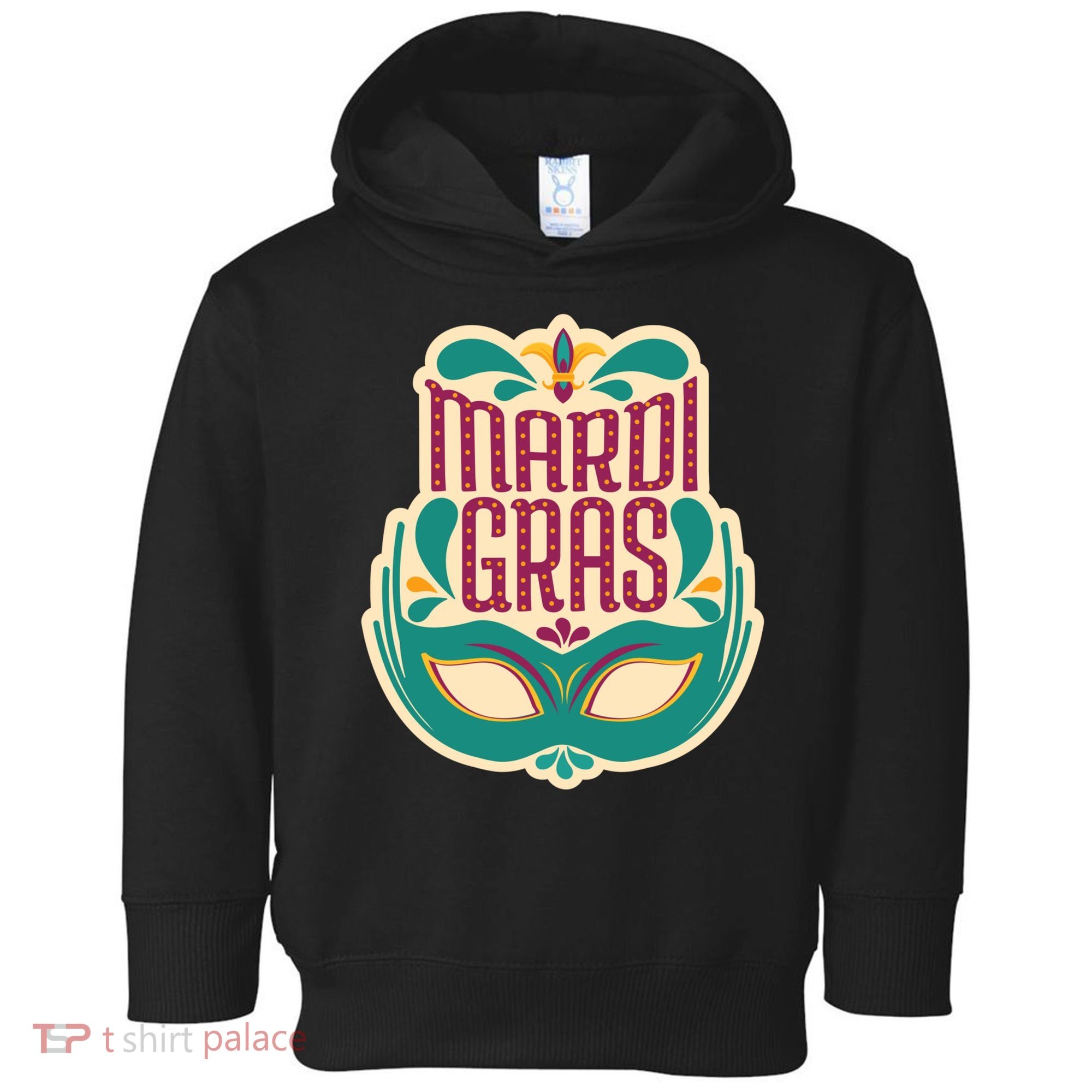 Mardi Gras Mask Toddler Hoodie