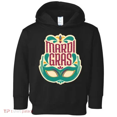 Mardi Gras Mask Toddler Hoodie