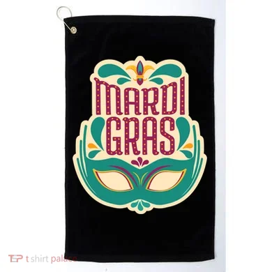 Mardi Gras Mask Golf Towel