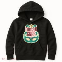 Mardi Gras Mask Kids Hoodie thumb 0