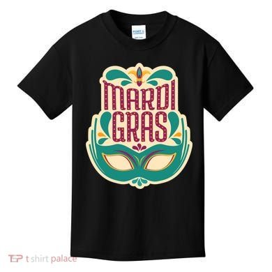 Mardi Gras Mask Kids T-Shirt