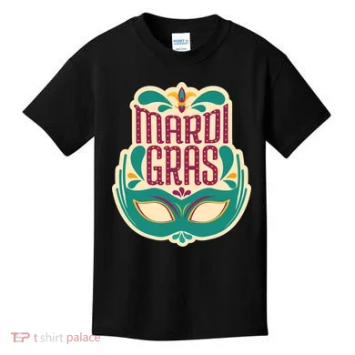 Mardi Gras Mask Kids T-Shirt