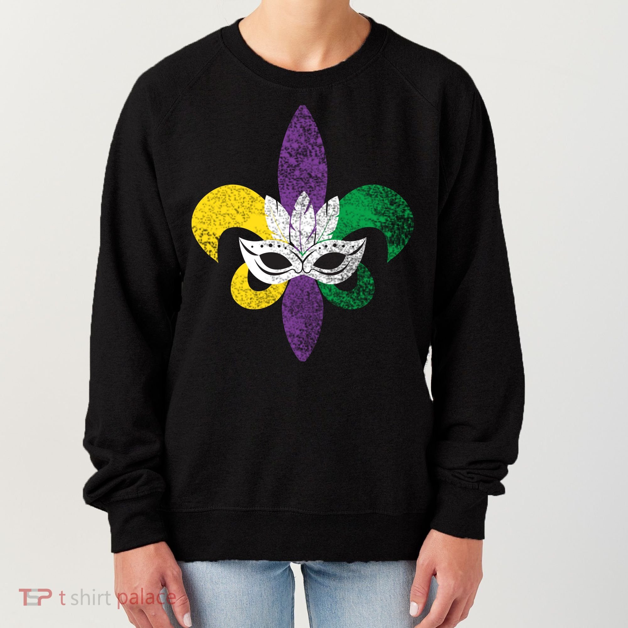 Mardi Gras Mask Spade Women's Sweatshirt