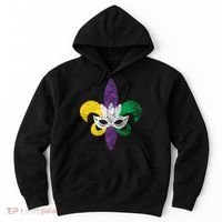 Mardi Gras Mask Spade Hoodie thumb 0