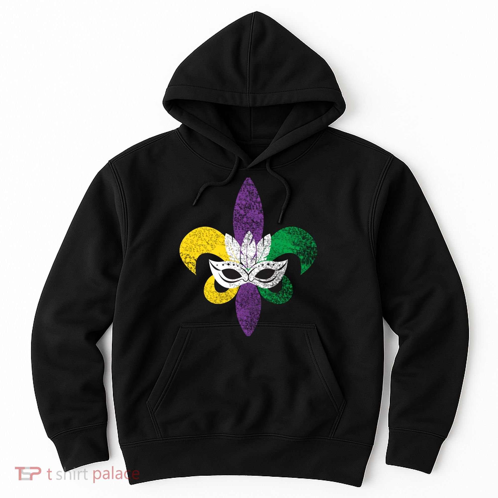 Mardi Gras Mask Spade Hoodie