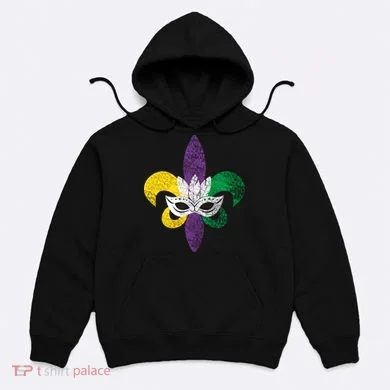 Mardi Gras Mask Spade Hoodie
