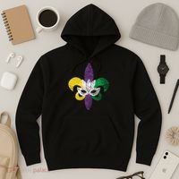 Mardi Gras Mask Spade Hoodie thumb 3