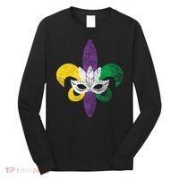 Mardi Gras Mask Spade Long Sleeve Shirt thumb 0