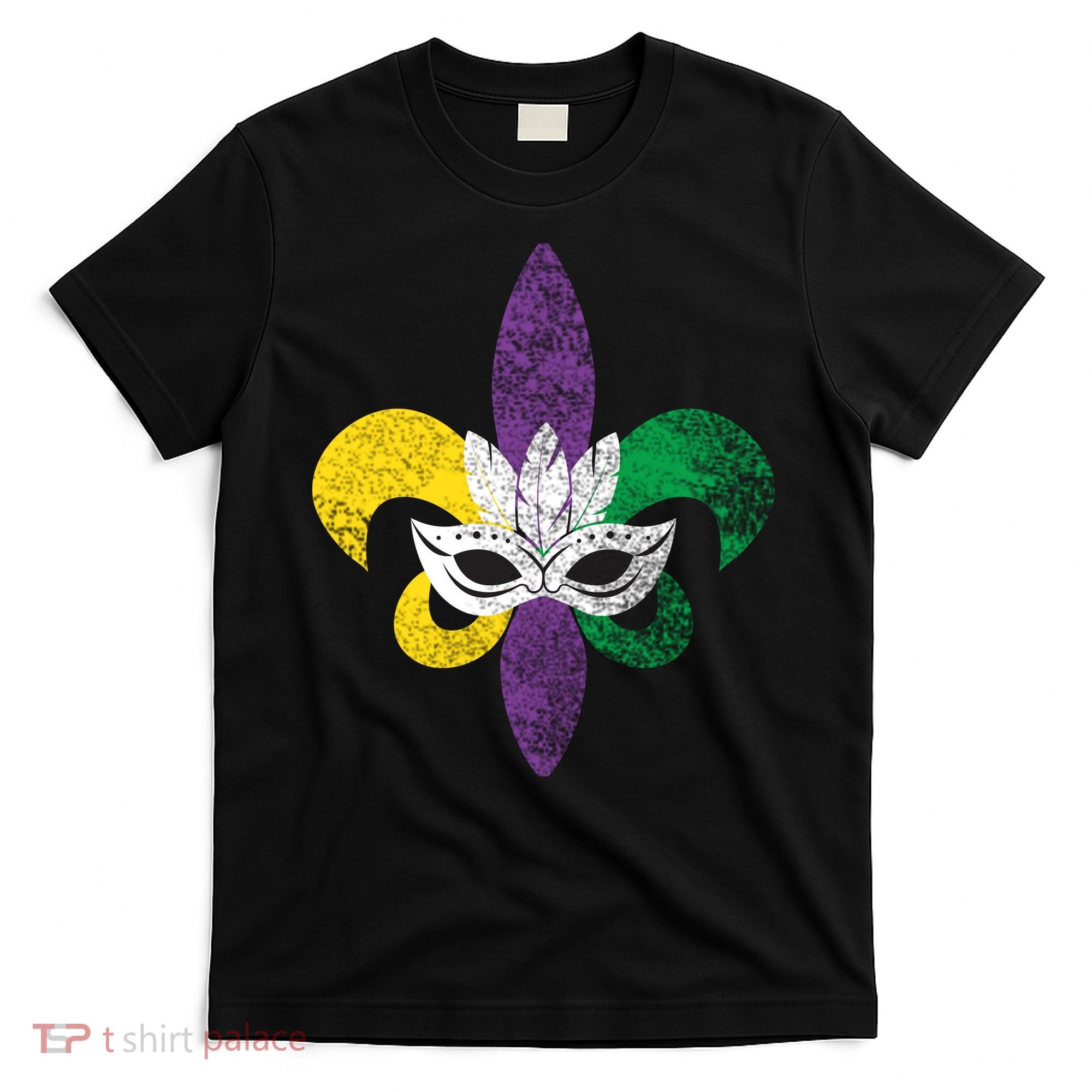 Mardi Gras Mask Spade T-Shirt