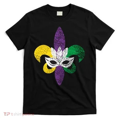 Mardi Gras Mask Spade T-Shirt