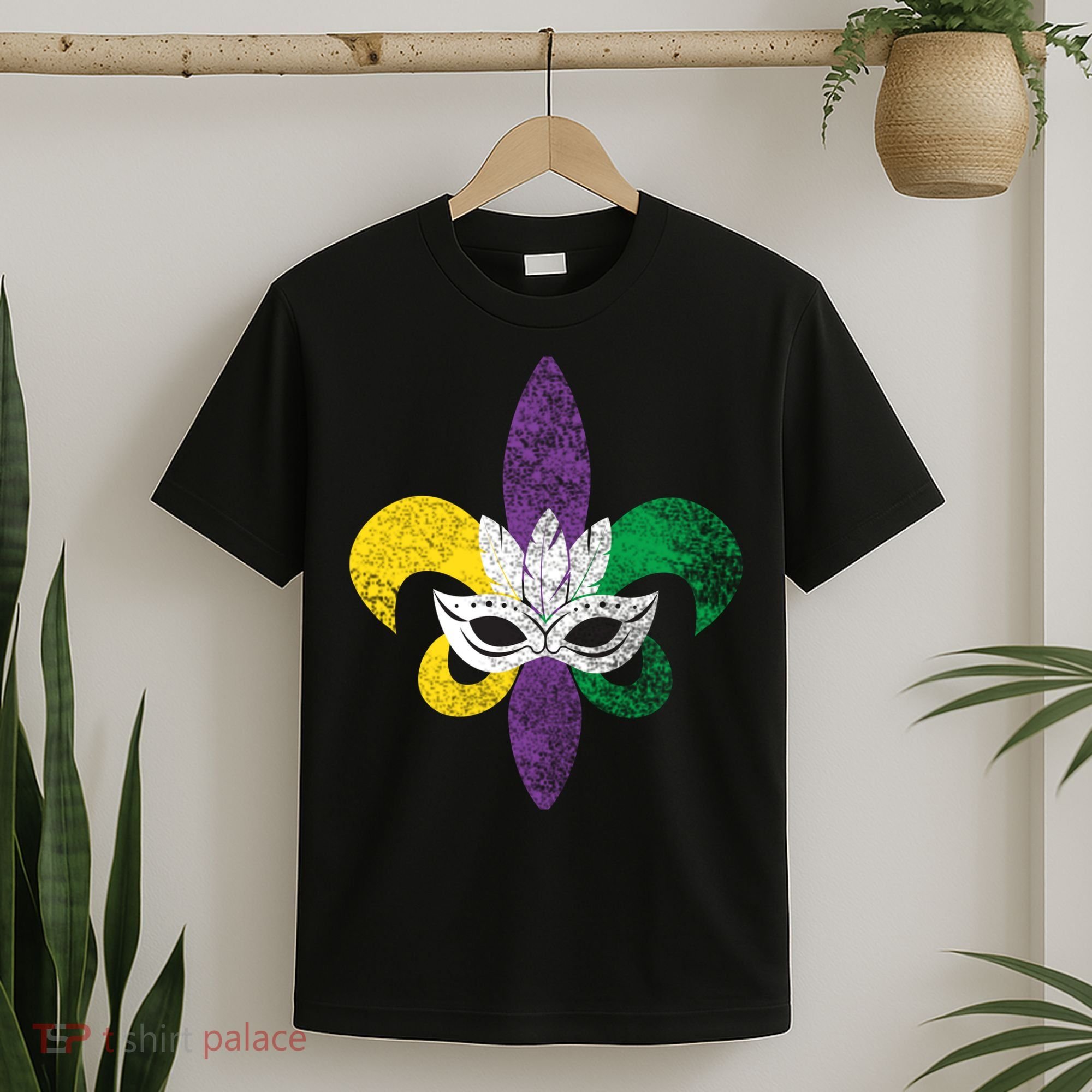 Mardi Gras Mask Spade T-Shirt