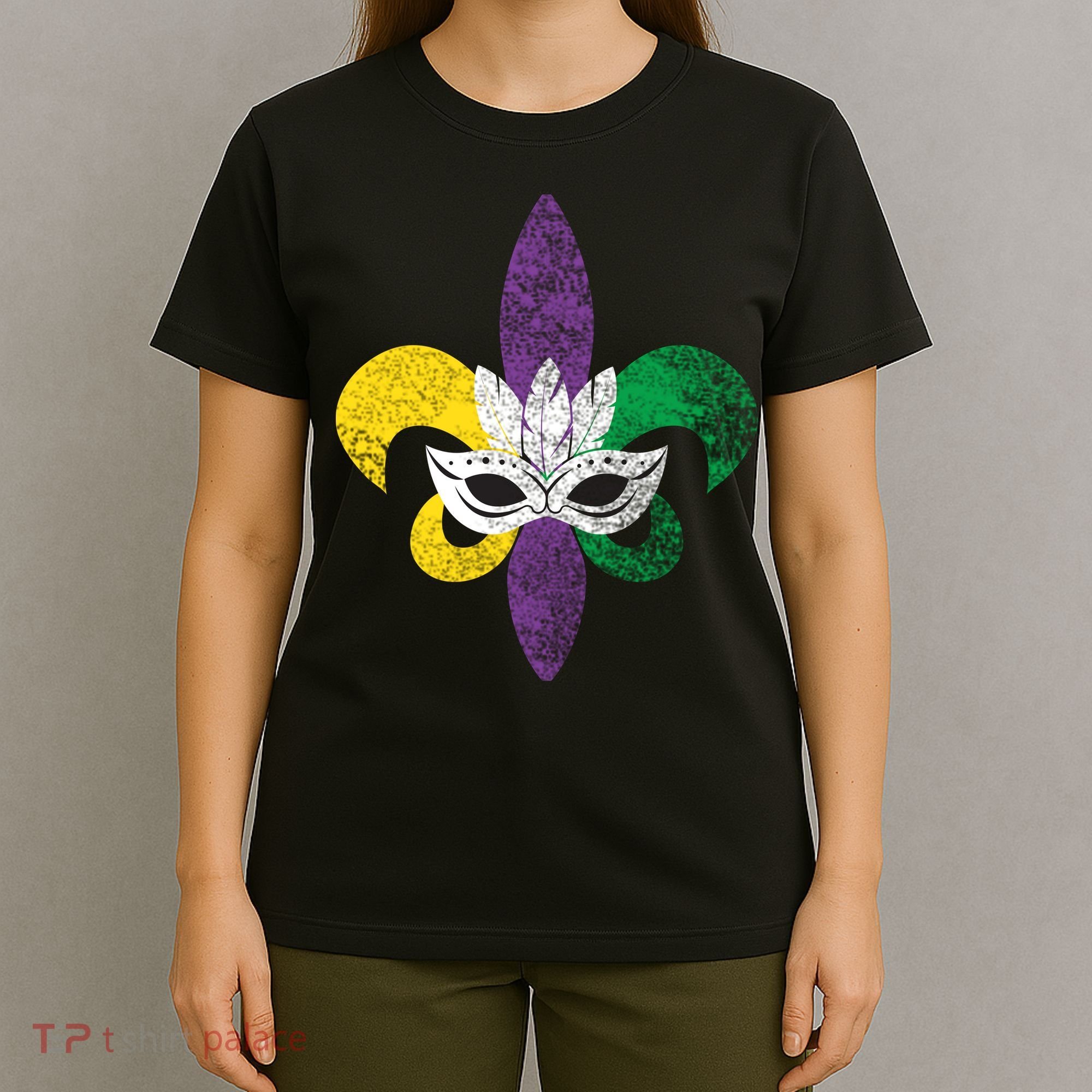 Mardi Gras Mask Spade T-Shirt