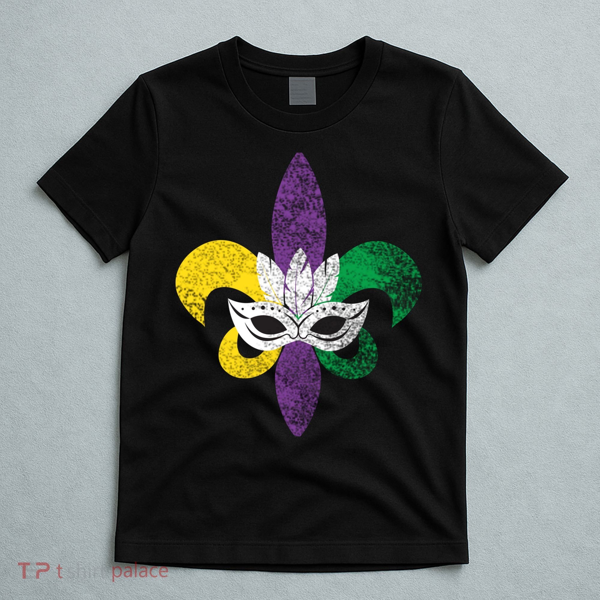 Mardi Gras Mask Spade T-Shirt