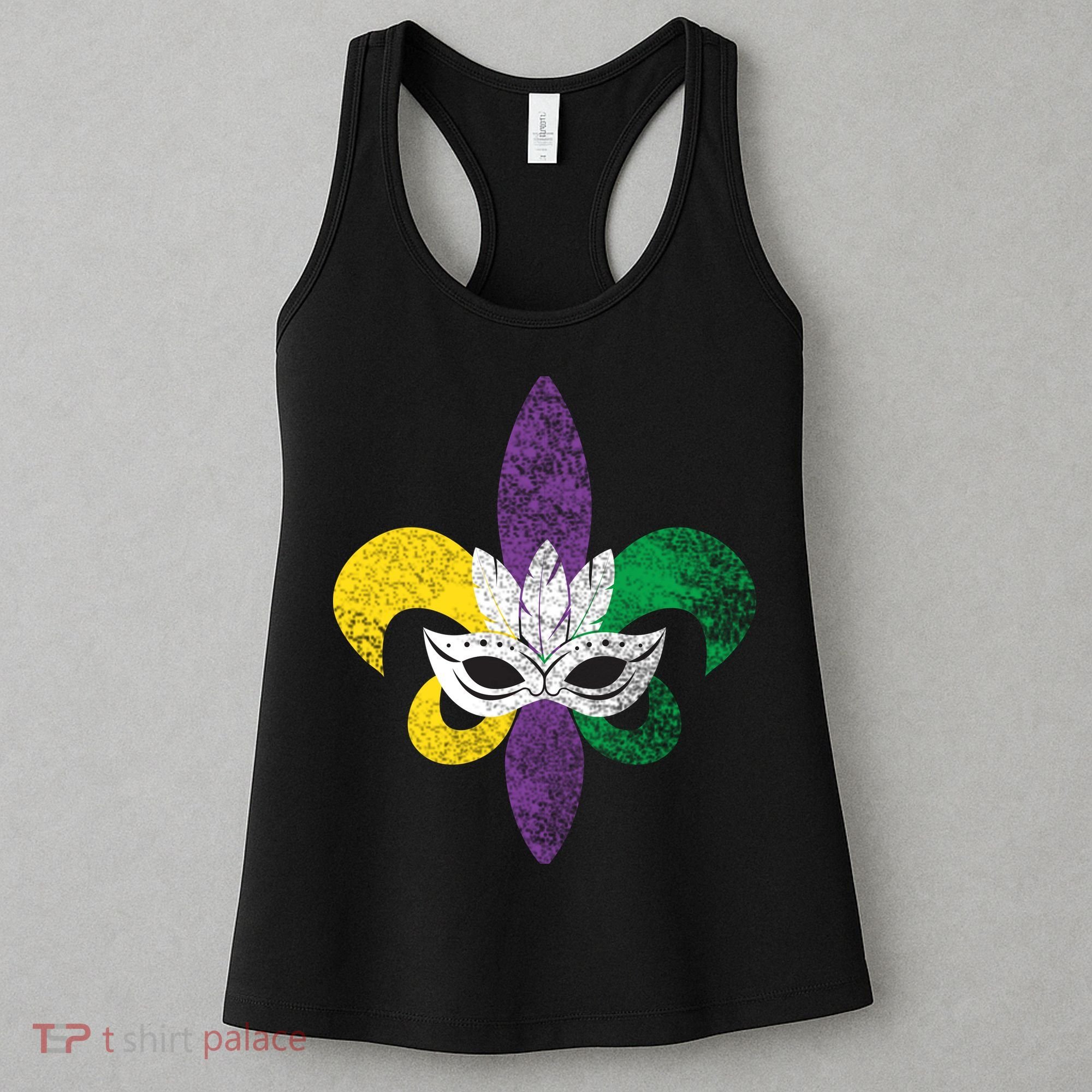 Mardi Gras Mask Spade Women's Tank Top