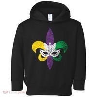 Mardi Gras Mask Spade Toddler Hoodie thumb 0