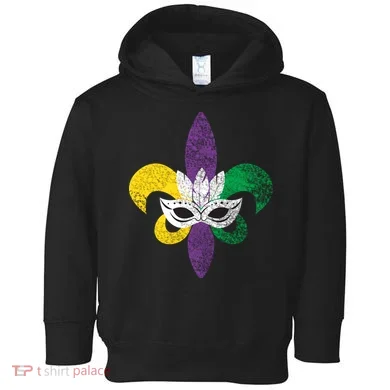 Mardi Gras Mask Spade Toddler Hoodie