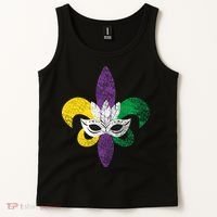 Mardi Gras Mask Spade Tank Top thumb 2