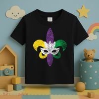 Mardi Gras Mask Spade Toddler T-Shirt thumb 3