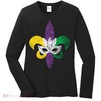 Mardi Gras Mask Spade Women's Long Sleeve Shirt thumb 0