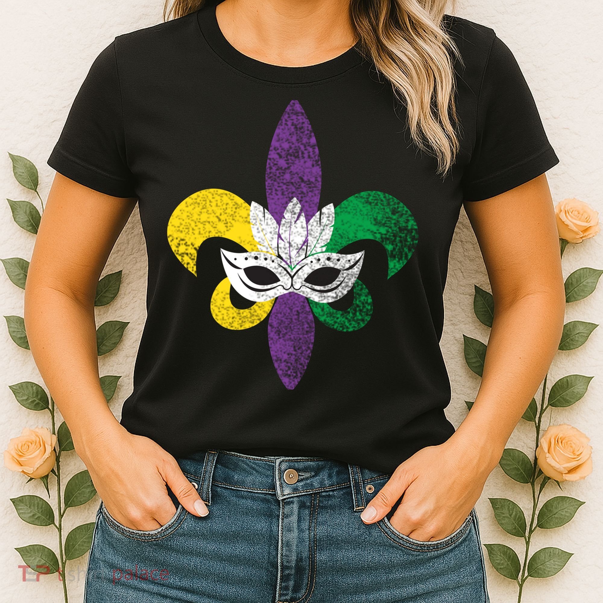 Mardi Gras Mask Spade Women's T-Shirt