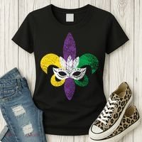 Mardi Gras Mask Spade Women's T-Shirt thumb 3