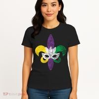 Mardi Gras Mask Spade Women's T-Shirt thumb 4