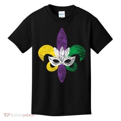 Mardi Gras Mask Spade Kids T-Shirt