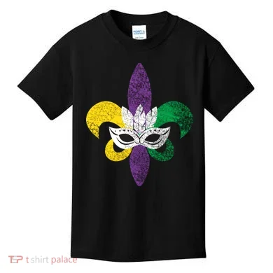 Mardi Gras Mask Spade Kids T-Shirt