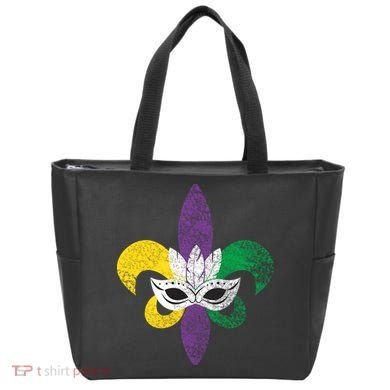 Mardi Gras Mask Spade Tote Bag