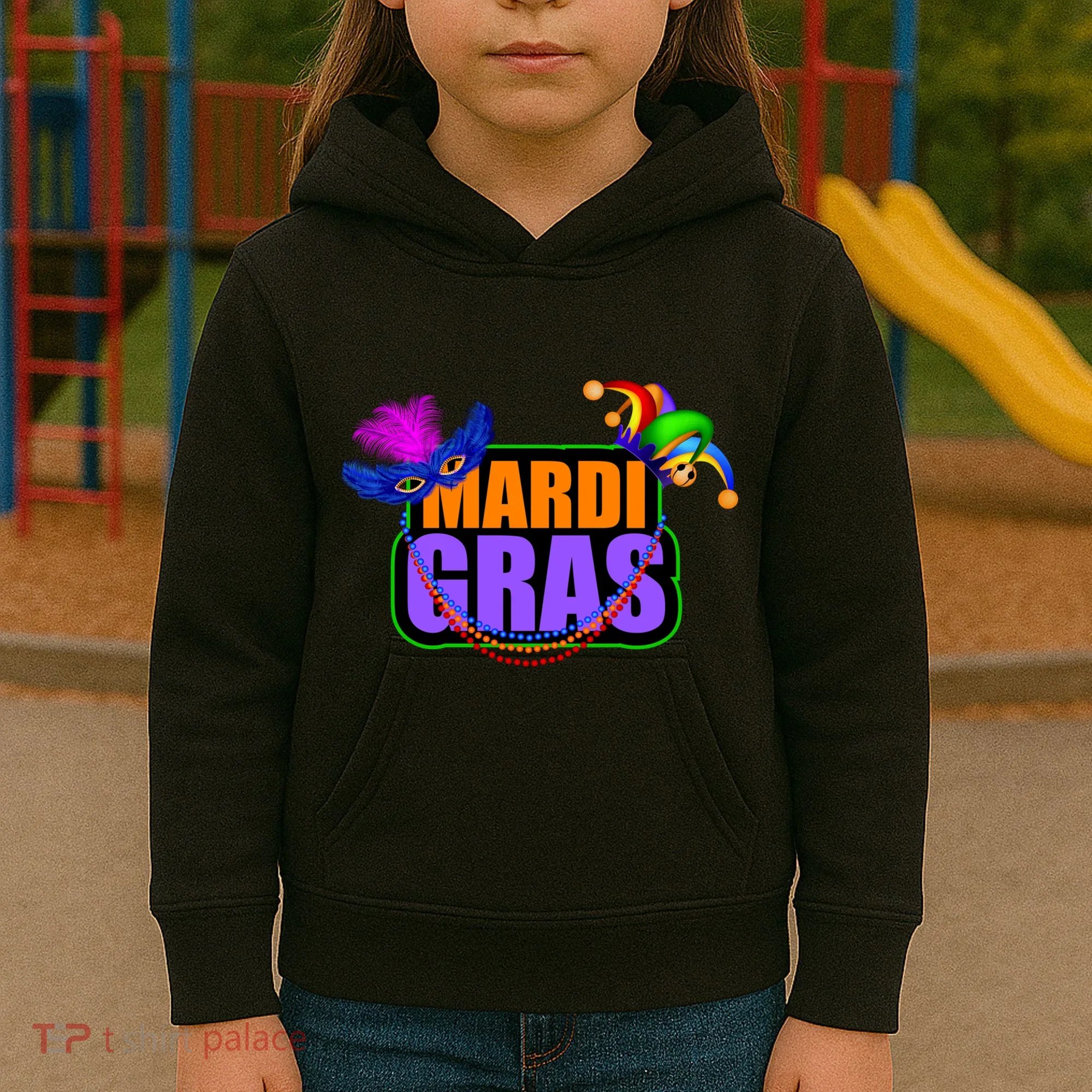 Mardi Gras Original Kids Hoodie