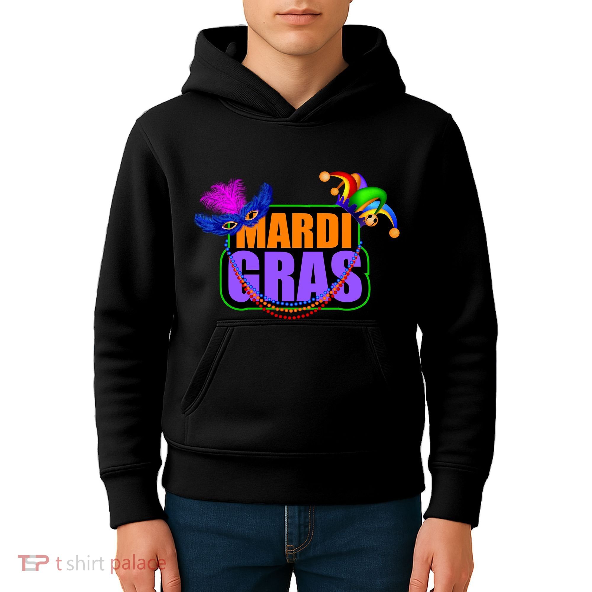 Mardi Gras Original Kids Hoodie
