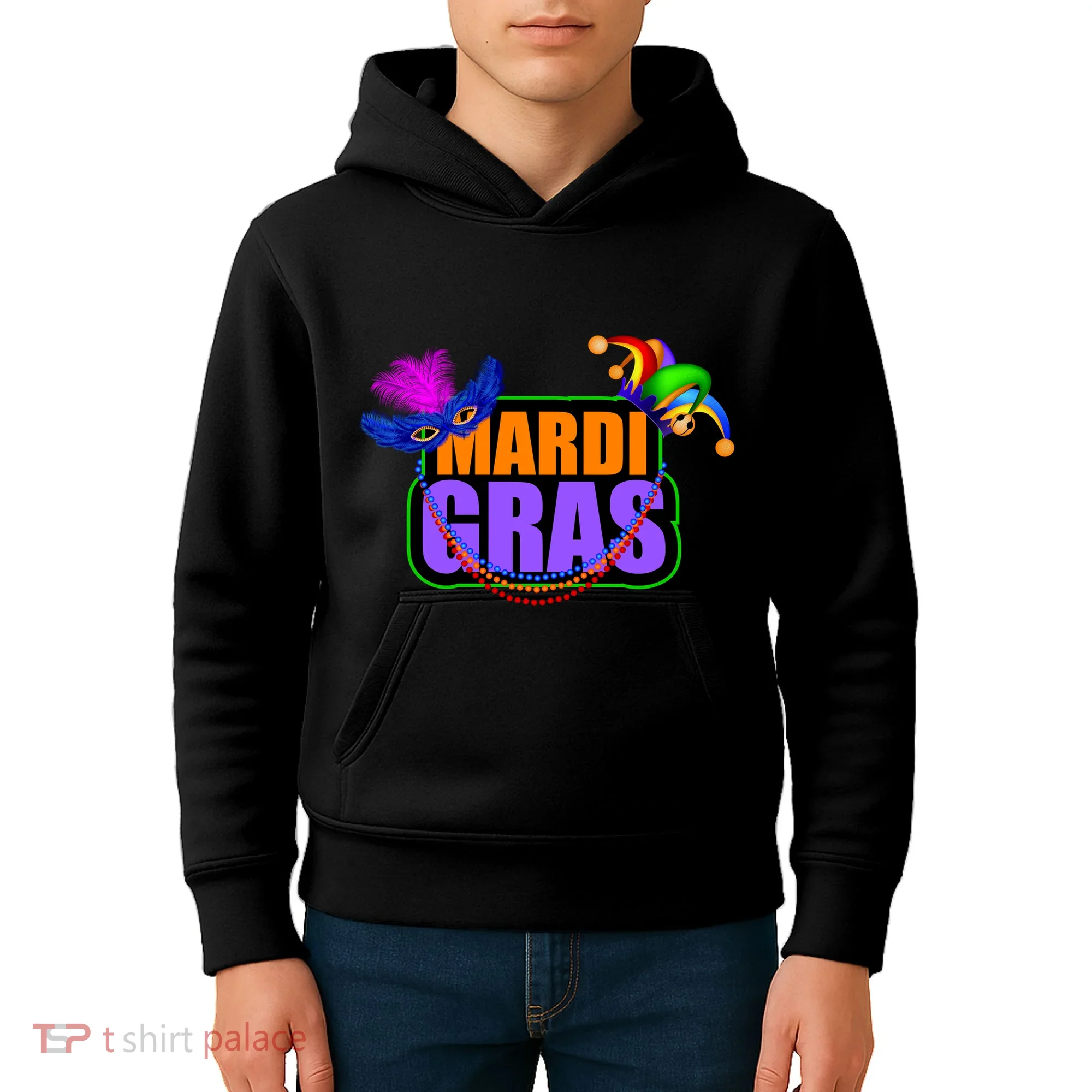 Mardi Gras Original Kids Hoodie