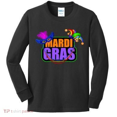 Mardi Gras Original Kids Long Sleeve Shirt