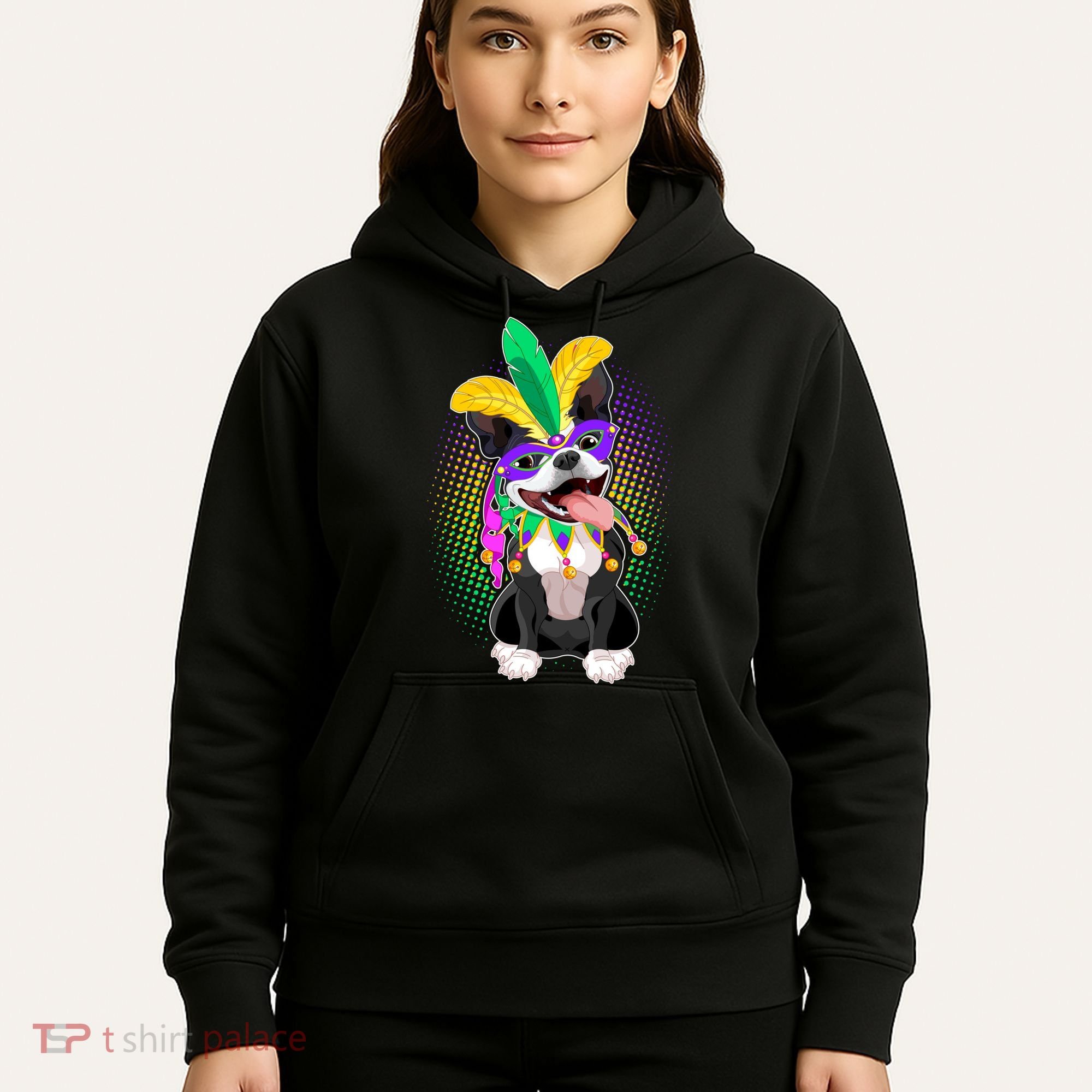 Mardi Gras Party Dog Hoodie
