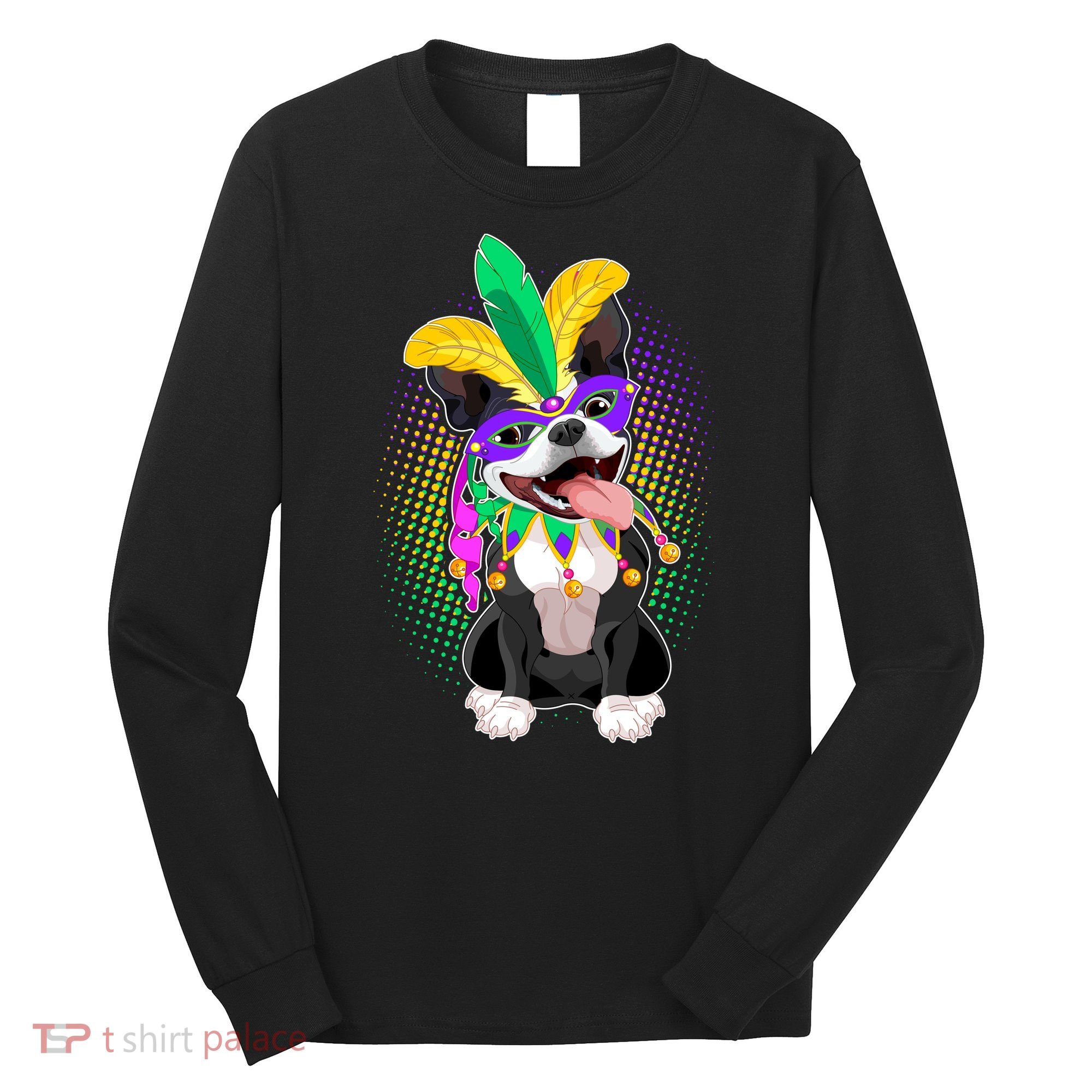Mardi Gras Party Dog Long Sleeve Shirt