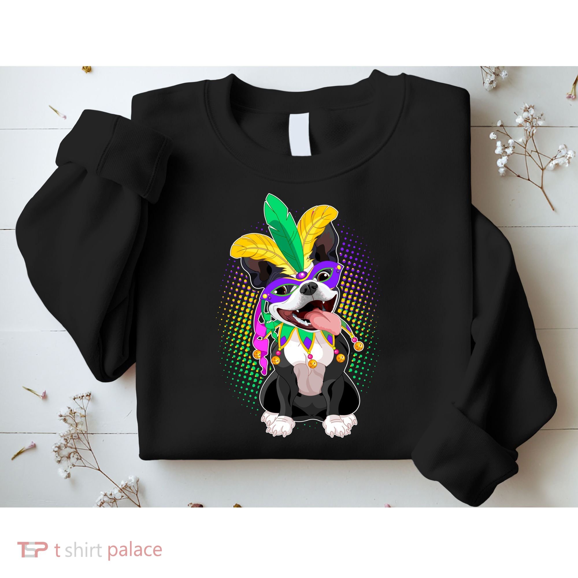 Mardi Gras Party Dog Sweatshirt