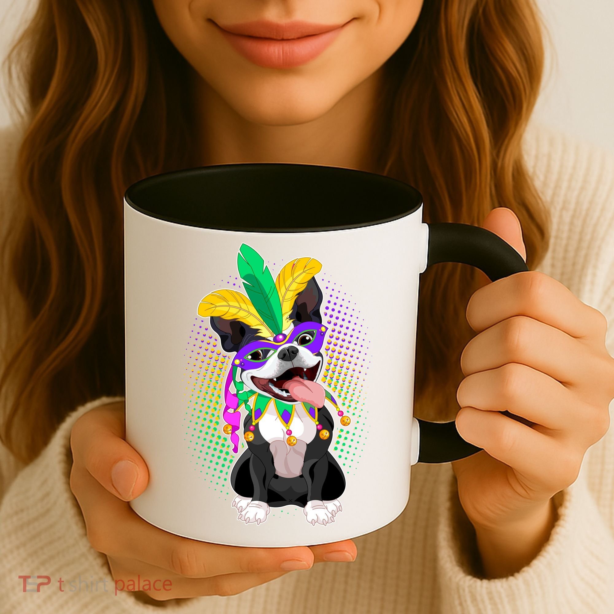 Mardi Gras Party Dog Coffee Mug