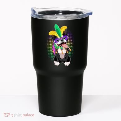 Mardi Gras Party Dog Tumbler